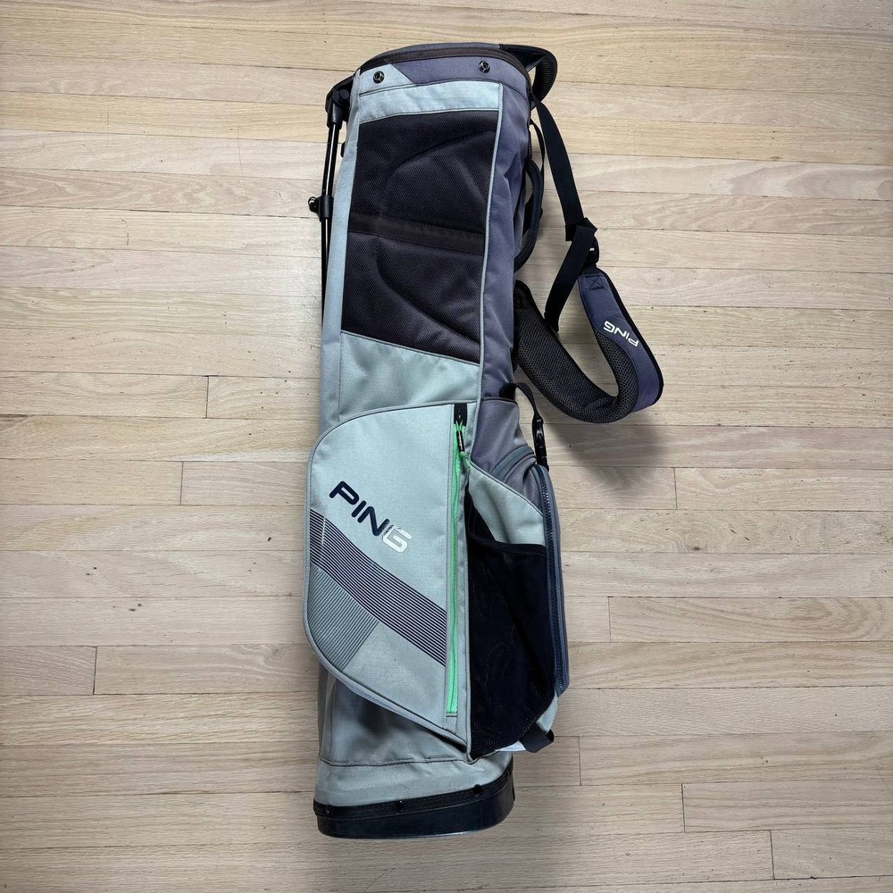 PING L8 Golf Stand Bag Unisex Grey 4-Way Divider Lightweight Carry